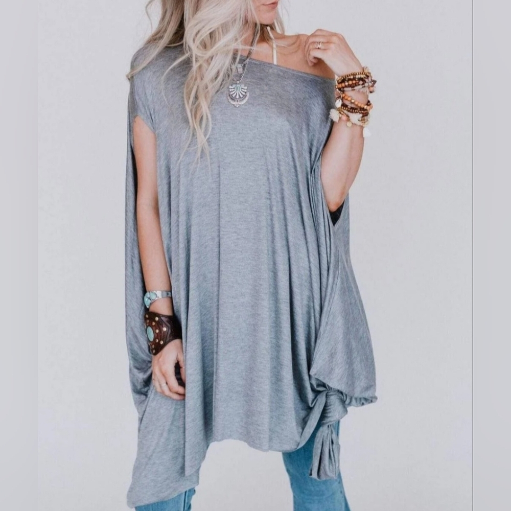 The Wren Tunic-Grey